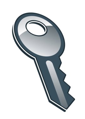 anahtar simgesi, vektör illüstrasyonu