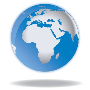 eart globe vektör illüstrasyonu
