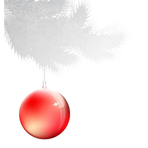 Christmas Background Bauble Vector Illustration — Stock Vector