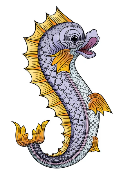 Векторная Иллюстрация Рыбы — стоковый вектор