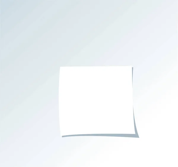 White Sheet Paper Vector Illustration — Stock Vector