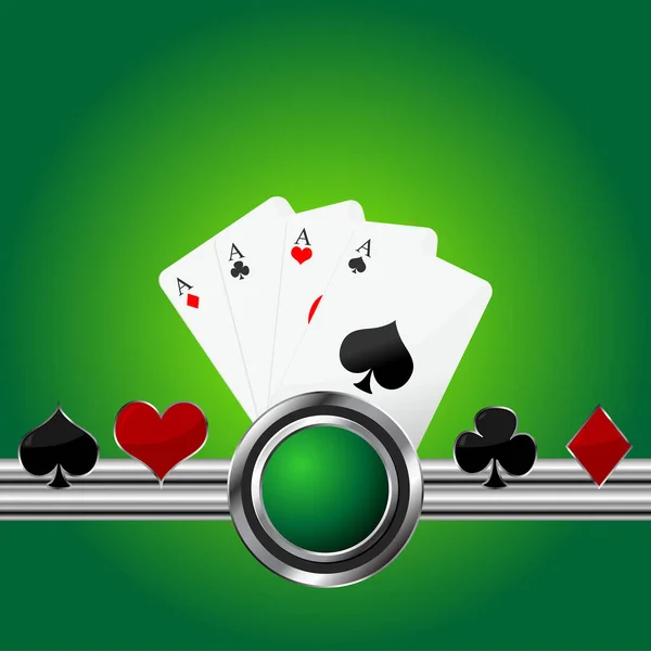 Игра Покер Казино — стоковый вектор