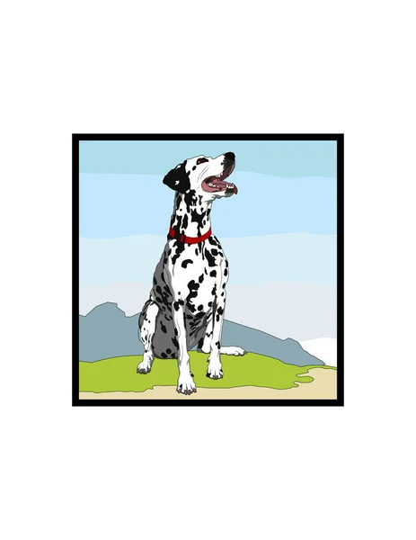 Собака Парку Векторні Ілюстрації — стоковий вектор