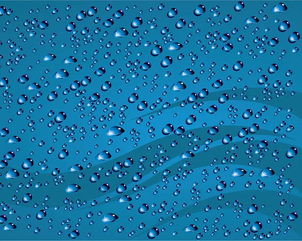 Капли Воды Фон Векторная Иллюстрация — стоковый вектор