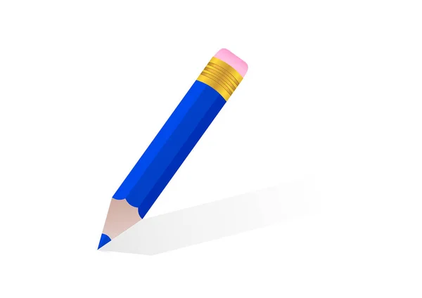 Icône Crayon Illustration Vectorielle Isolée Sur Fond Blanc — Image vectorielle