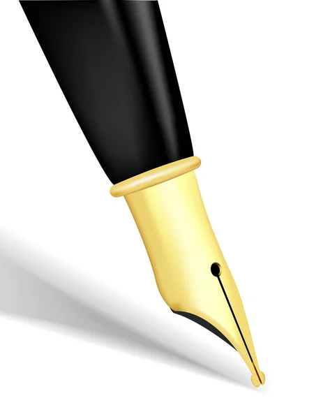 Ручка Ізольована Білому Тлі Векторні Ілюстрації — стоковий вектор