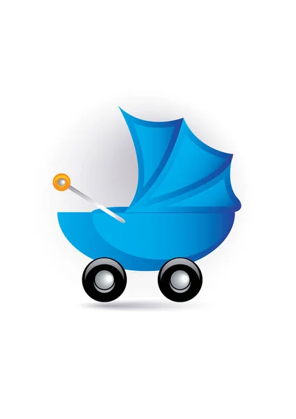 Kinderwagen Vektor Illustration — Stockvektor