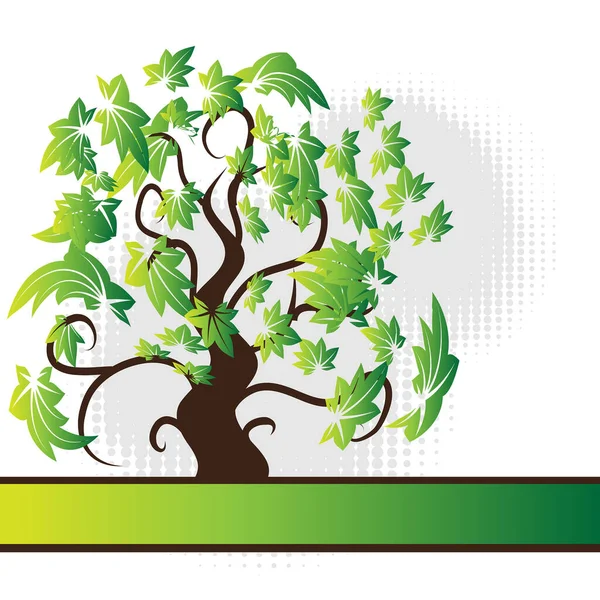 Zelená Rostlina Listy — Stockový vektor
