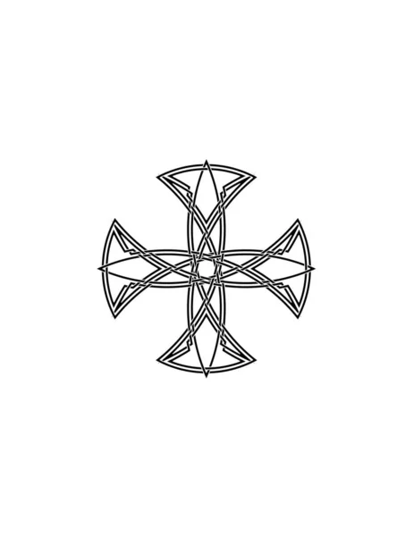 Symbol Kříže Keltského Kříže — Stockový vektor