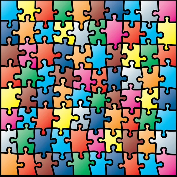 Puzzle Vector Ilustración Fondo — Vector de stock