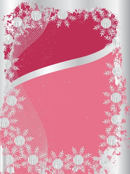 Carte Noël Avec Flocons Neige — Image vectorielle