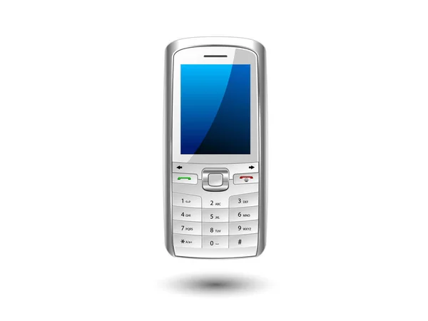 Teléfono Inteligente Moderno Aislado Sobre Fondo Blanco — Vector de stock