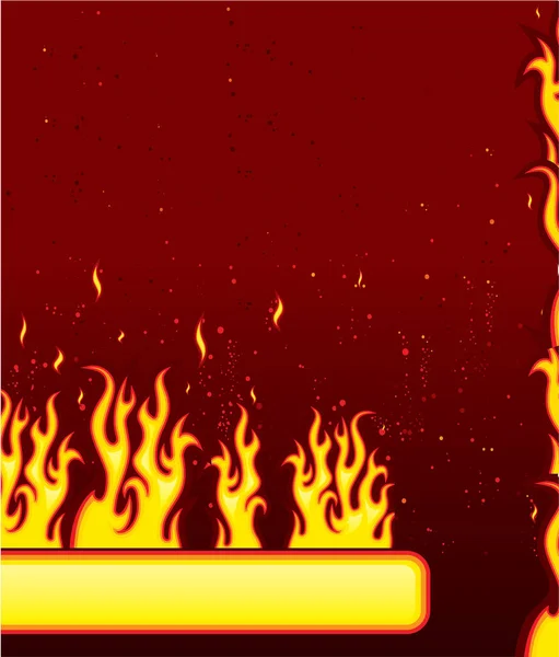 Φωτιά Φλόγα Κόκκινο Φόντο — Διανυσματικό Αρχείο
