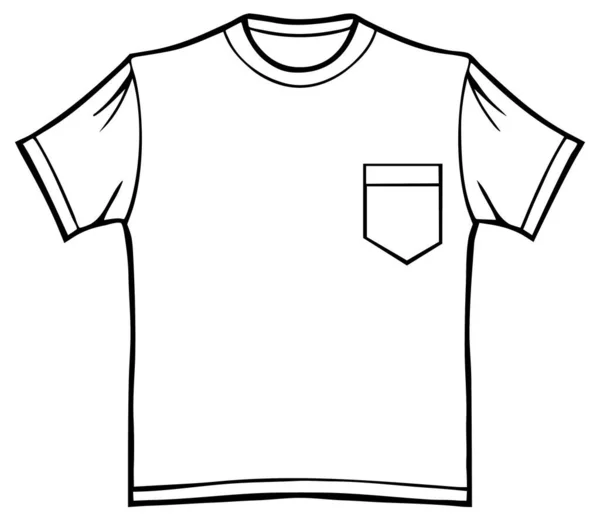 Vektor Illustration Vit Skjorta — Stock vektor