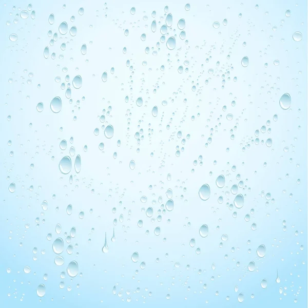 水在白色背景上的气泡 — 图库矢量图片