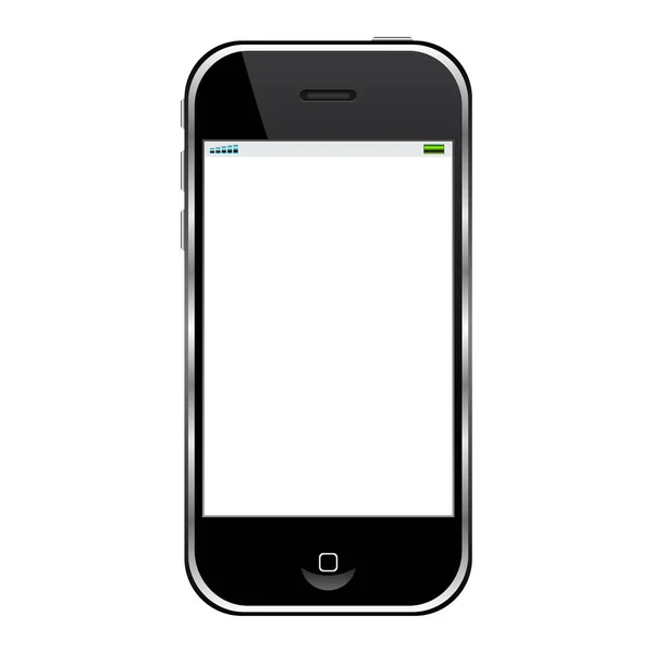 Téléphone Portable Moderne Sur Fond Blanc — Image vectorielle