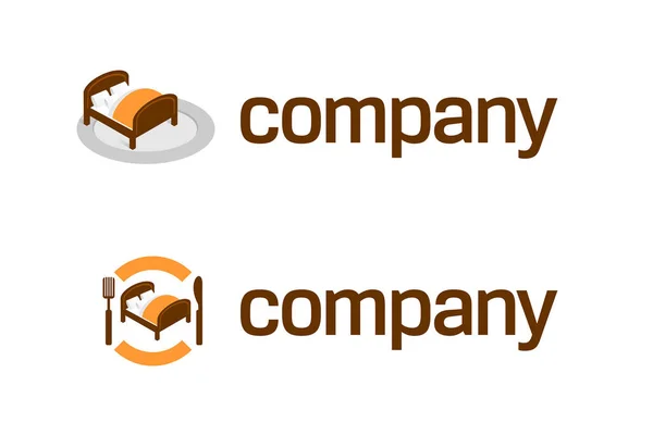 Hotel Logo Ontwerp Vector Illustratie — Stockvector