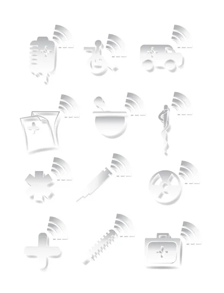 Набір Різними Піктограмами Векторні Ілюстрації — стоковий вектор
