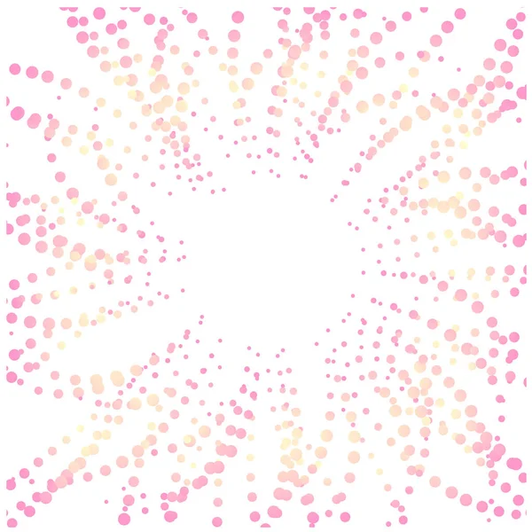 Růžové Bílé Konfety Vektorová Ilustrace — Stockový vektor