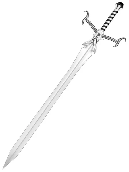 Sword White Background Vector Illustration — Stock Vector