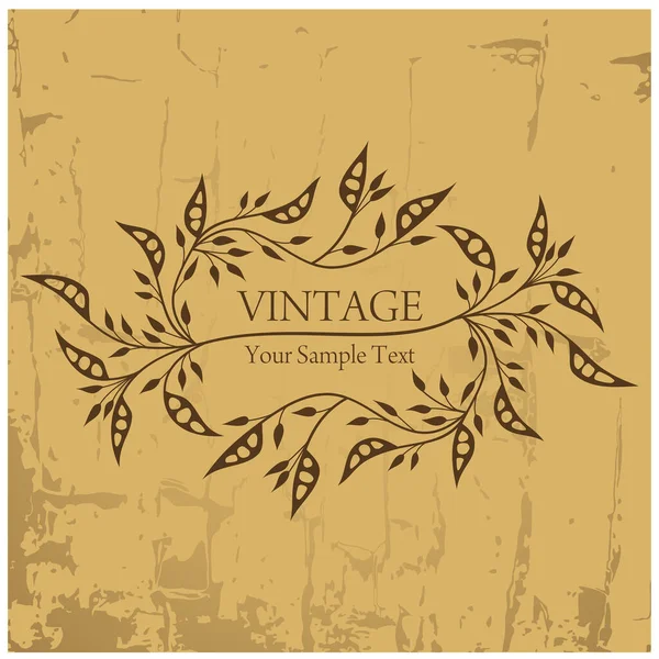 Abstract Vintage Floral Background Vector Illustration — Stock Vector