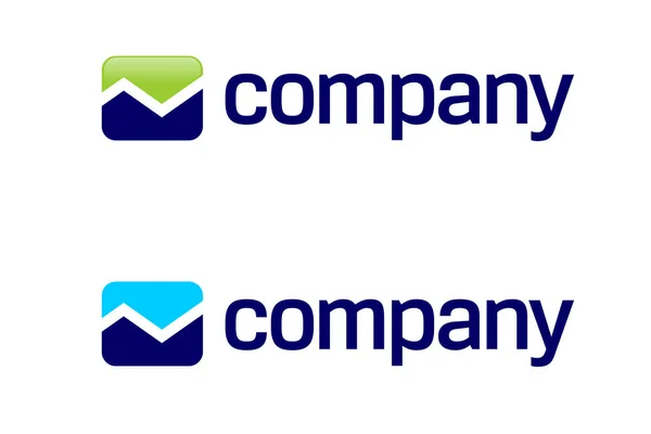 Şirket Logo Tasarımı Vektör Çizimi — Stok Vektör