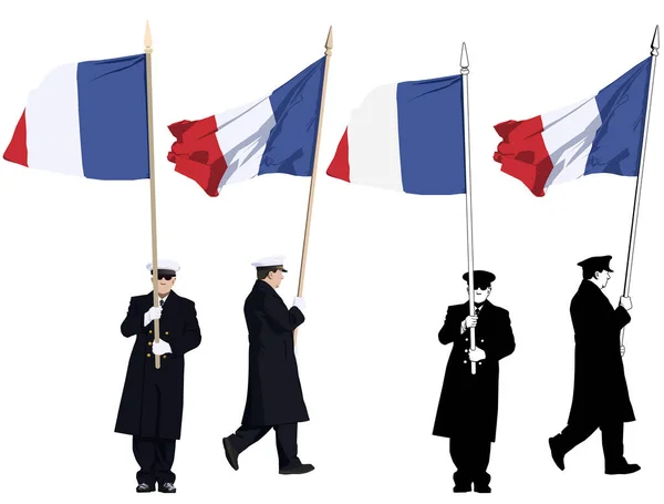 Illustration Vectorielle Police Française — Image vectorielle
