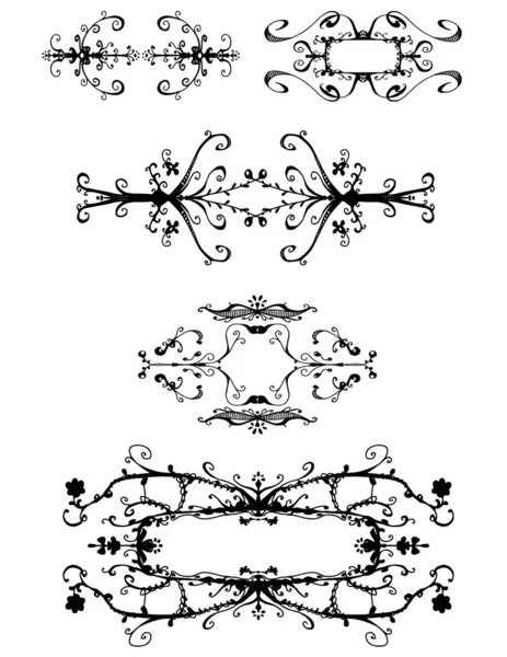 Illustration Vectorielle Fond Abstrait Avec Des Éléments Floraux Colorés — Image vectorielle