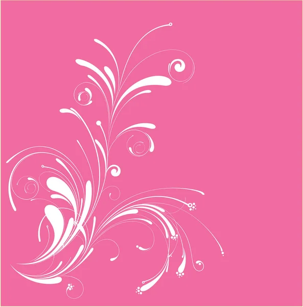 Růžové Květinové Pozadí Vektorová Ilustrace — Stockový vektor