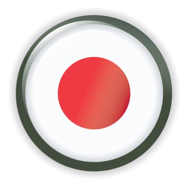 Japon bayrağı düğme şeklinde.