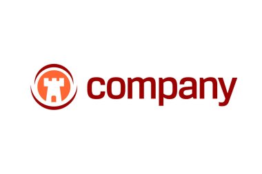 Şirket logo tasarımı vektör çizimi