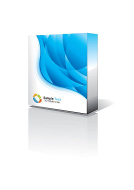 mavi broşür tasarımı, vektör illüstrasyonu