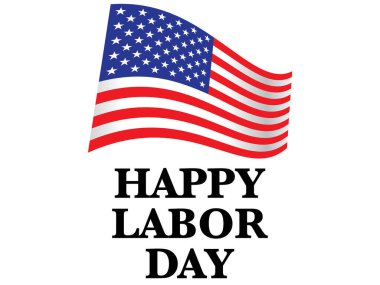 İşçi bayrağı. vektör illüstrasyonu