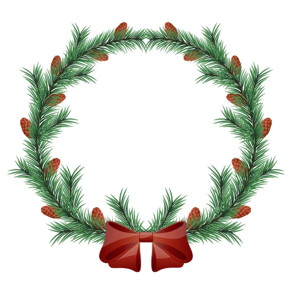 火の枝が付いているクリスマスの羽 ベクトル イラスト — ストックベクタ