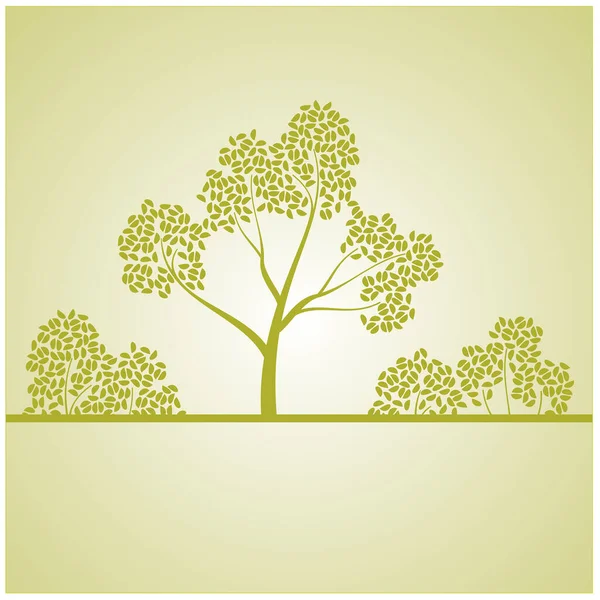 Ilustração Vetorial Ícone Árvores — Vetor de Stock