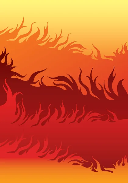 Vektor Hintergrund Mit Einem Feuer Flammen — Stockvektor