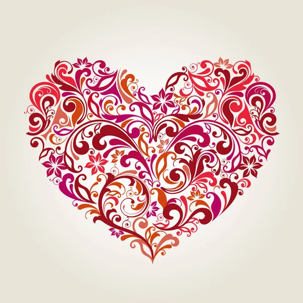 Kalpli Vektör Sevgililer Günü Arkaplanı — Stok Vektör