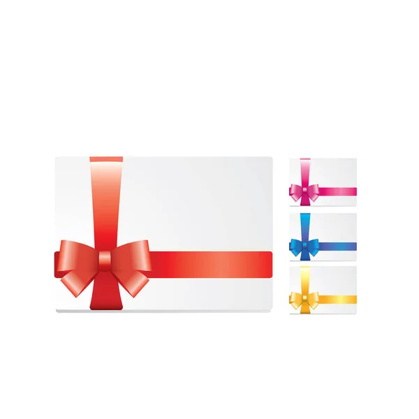 Ensemble Boîtes Cadeaux Colorées Avec Rubans — Image vectorielle