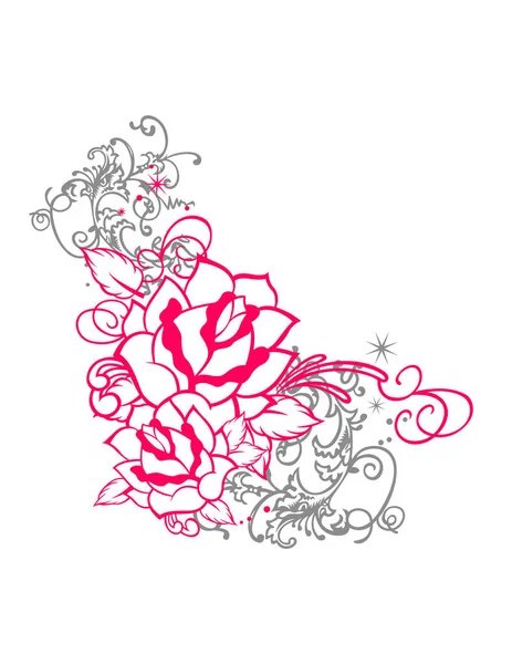 Векторна Ілюстрація Абстрактного Квіткового Фону — стоковий вектор