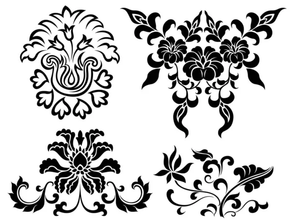 Illustration Vectorielle Fond Floral Abstrait — Image vectorielle