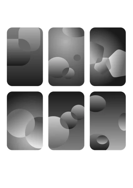 Jeu Vectoriel Icônes Noires — Image vectorielle