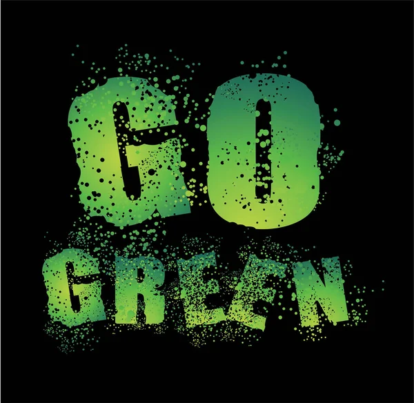 Yeşil Vektör Metnine Git — Stok Vektör