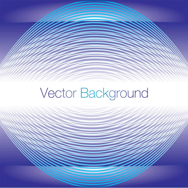 Vektorová Modrá Vlna Abstraktní Pozadí Bílými Čárami — Stockový vektor