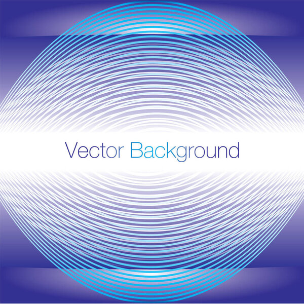 vector blue wave abstract background with white lines