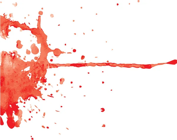 Salpicadura Pintura Roja Sangrienta — Vector de stock