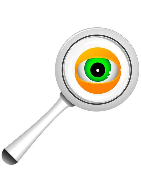 Eye Icon Cartoon Illustration Eye Vector Icon Web — Stock Vector