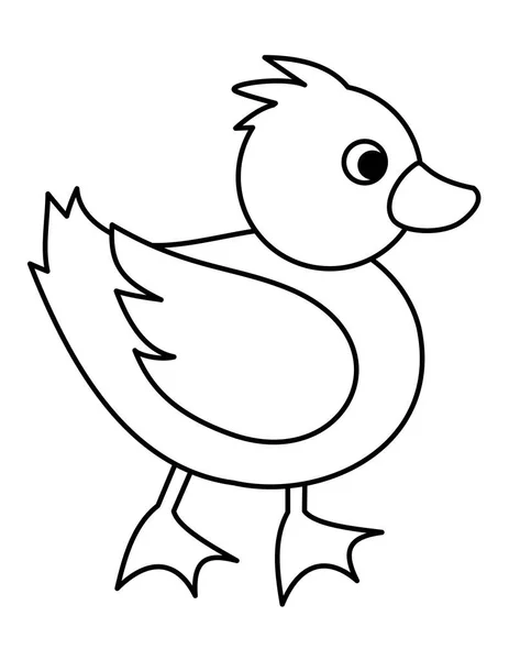 Kreslený Obrázek Ikony Ptáka — Stockový vektor