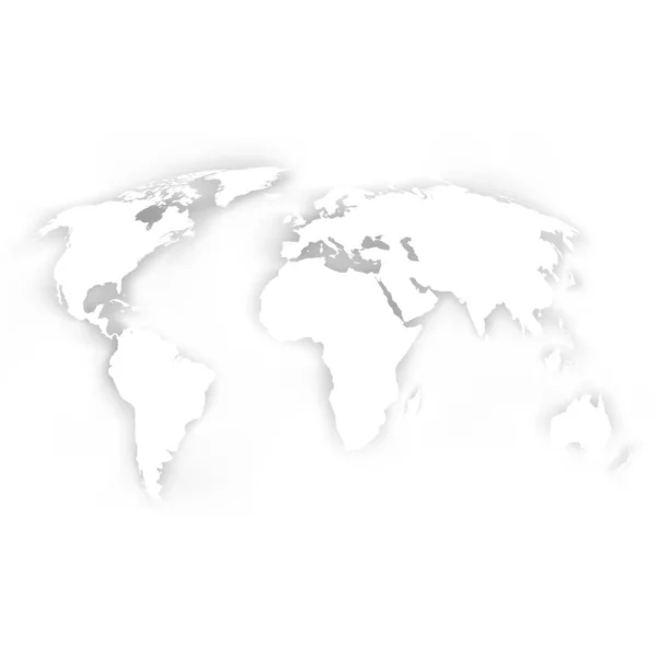 Значок Світової Карти Векторні Ілюстрації Ізольовані Білому Фоні — стоковий вектор
