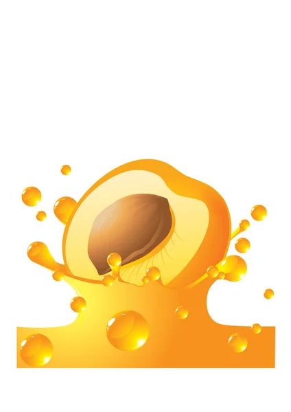 Vektor Illustration Eines Gelben Spritzers Kaffee — Stockvektor