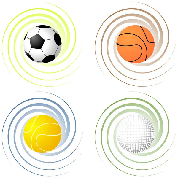 Icona Della Palla Calcio Illustrazione Vettoriale — Vettoriale Stock